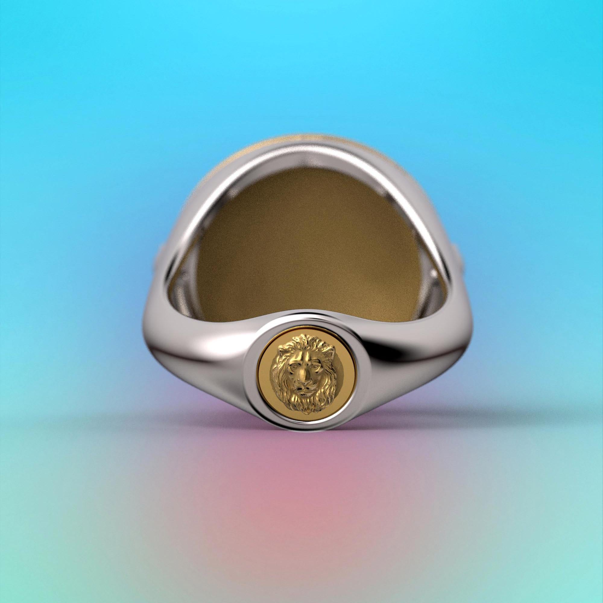 For Sale:  18k Ancient Roman Style Gold Coin Ring with a reproduction of a Roman Solidus 6