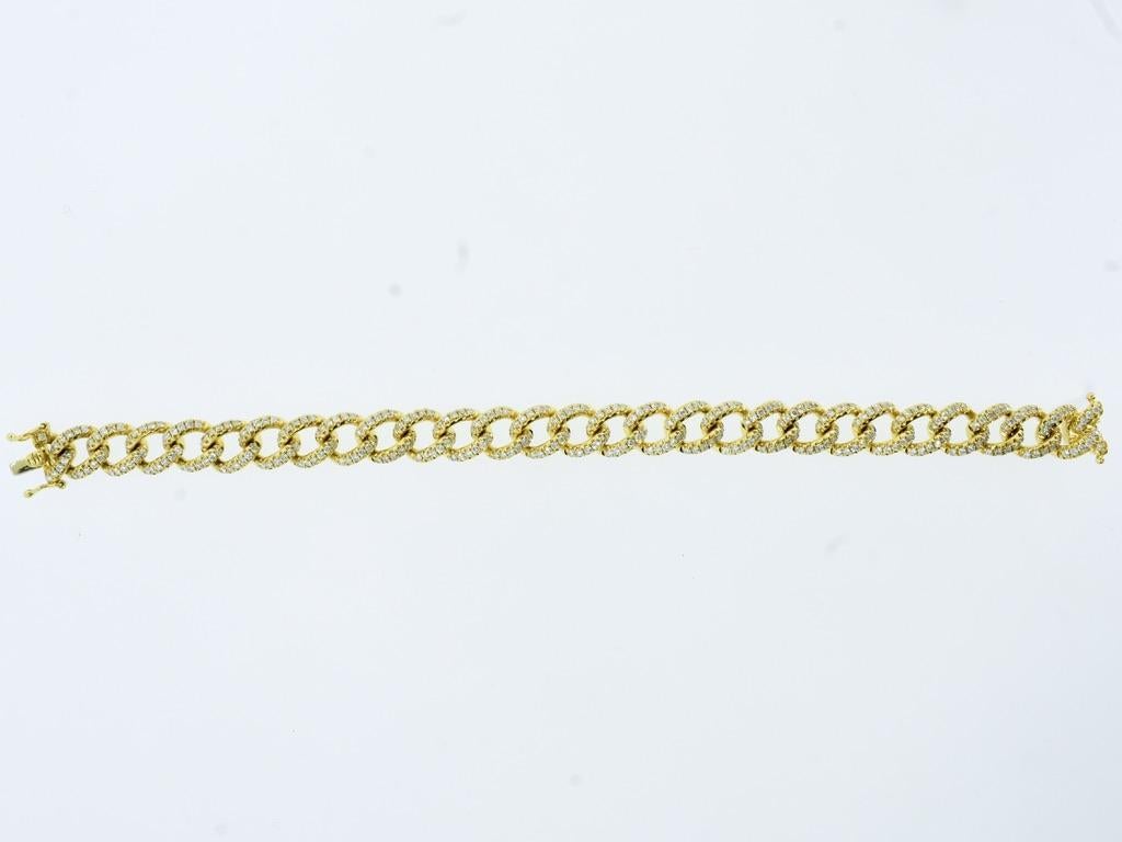 Bracelet contemporain à maillons Naples en 18K et diamants par Anita Ko. en vente 5