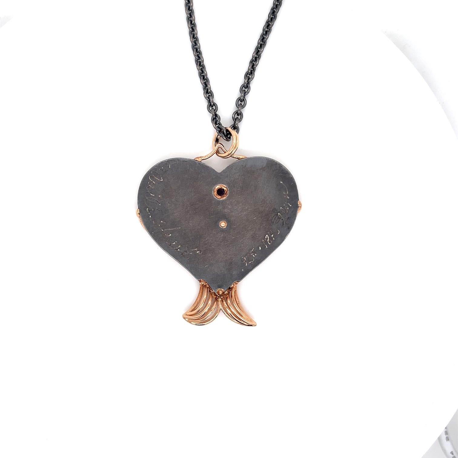 iron heart necklace