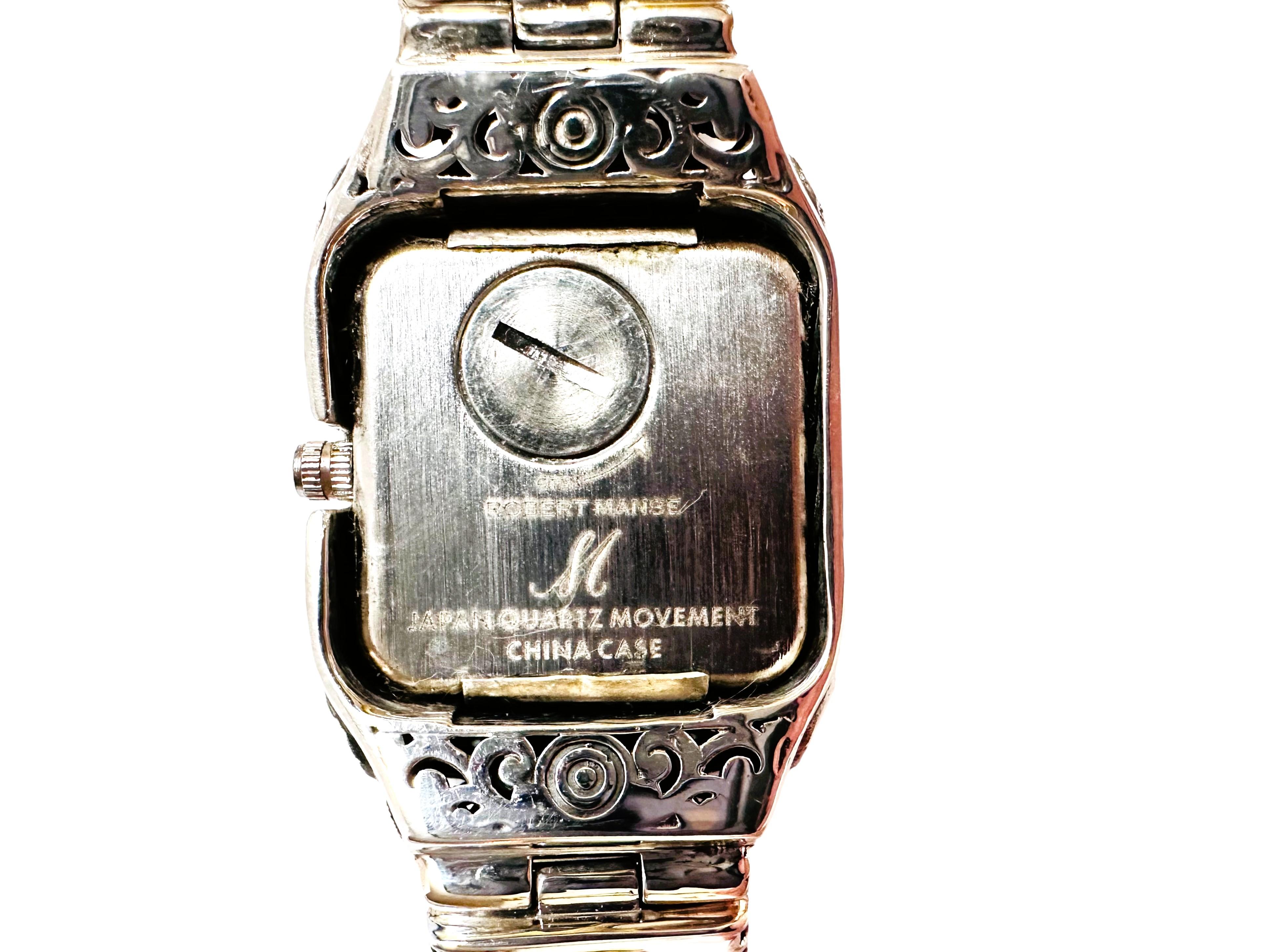 18k and Sterling Silver Topaz MOP Robert Manse of Bali Quartz Watch 1