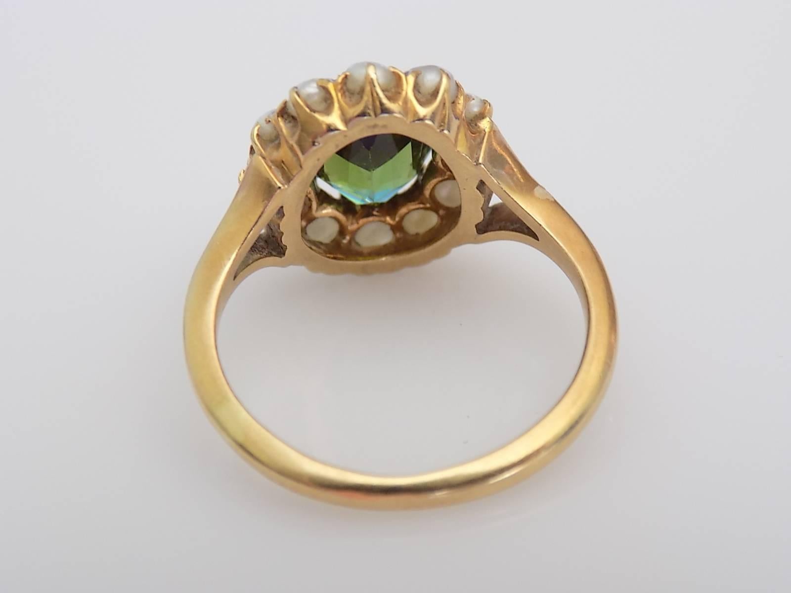 antique tourmaline ring