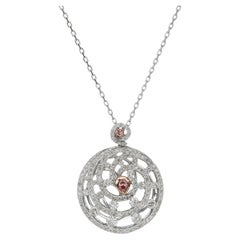 18k Argyle Pink Diamond Pendent Necklace