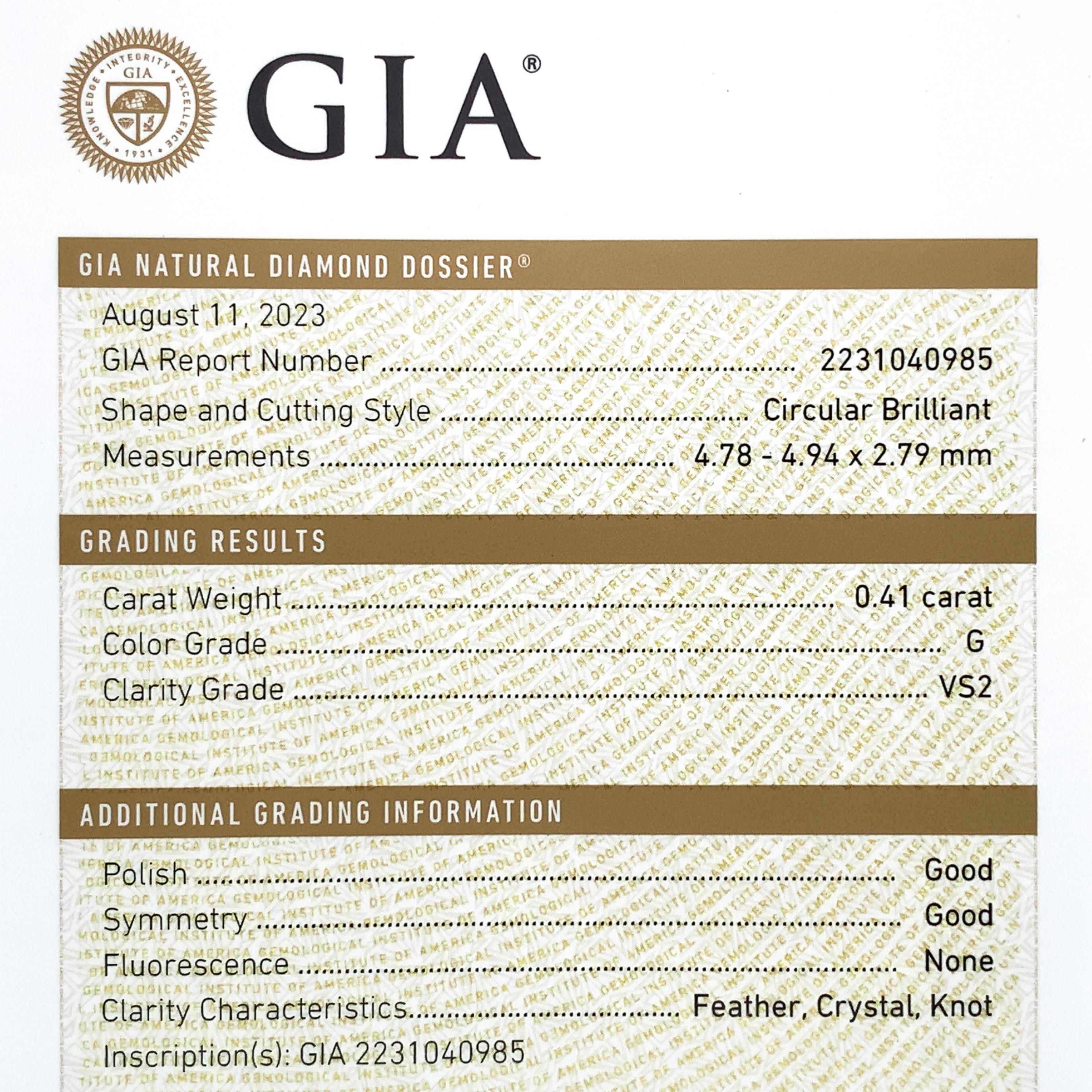 18K Art Deco .41ct Diamond Filigree Ring with GIA Report For Sale 3