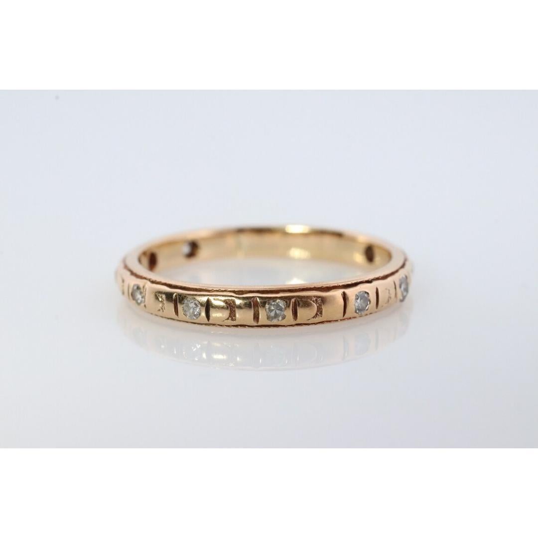 18k Art Deco Fiore con incisione e diamanti. Fiore in fiore in vendita 6
