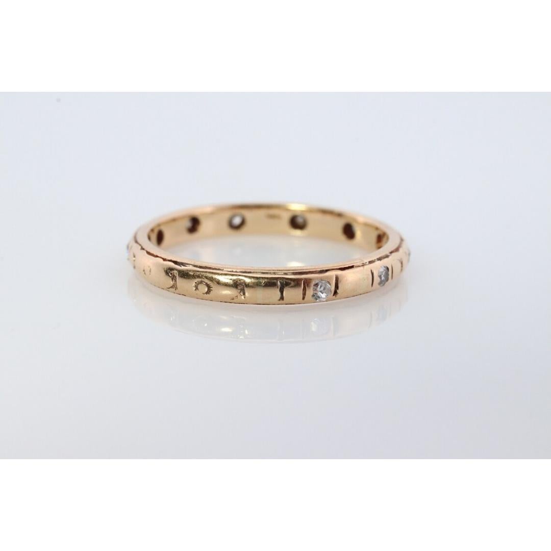 18k Art Deco Fiore con incisione e diamanti. Fiore in fiore in vendita 3