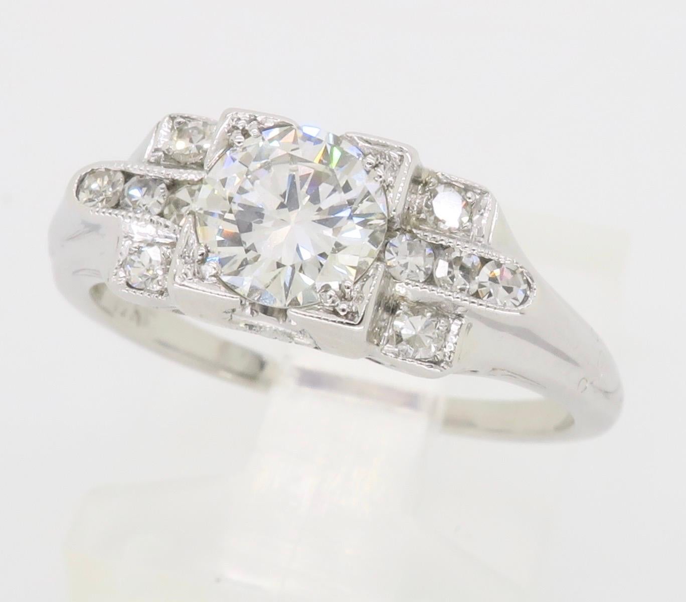 18K Art Deco Diamond Ring 1