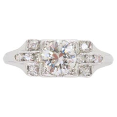 18K Art Deco Diamond Ring