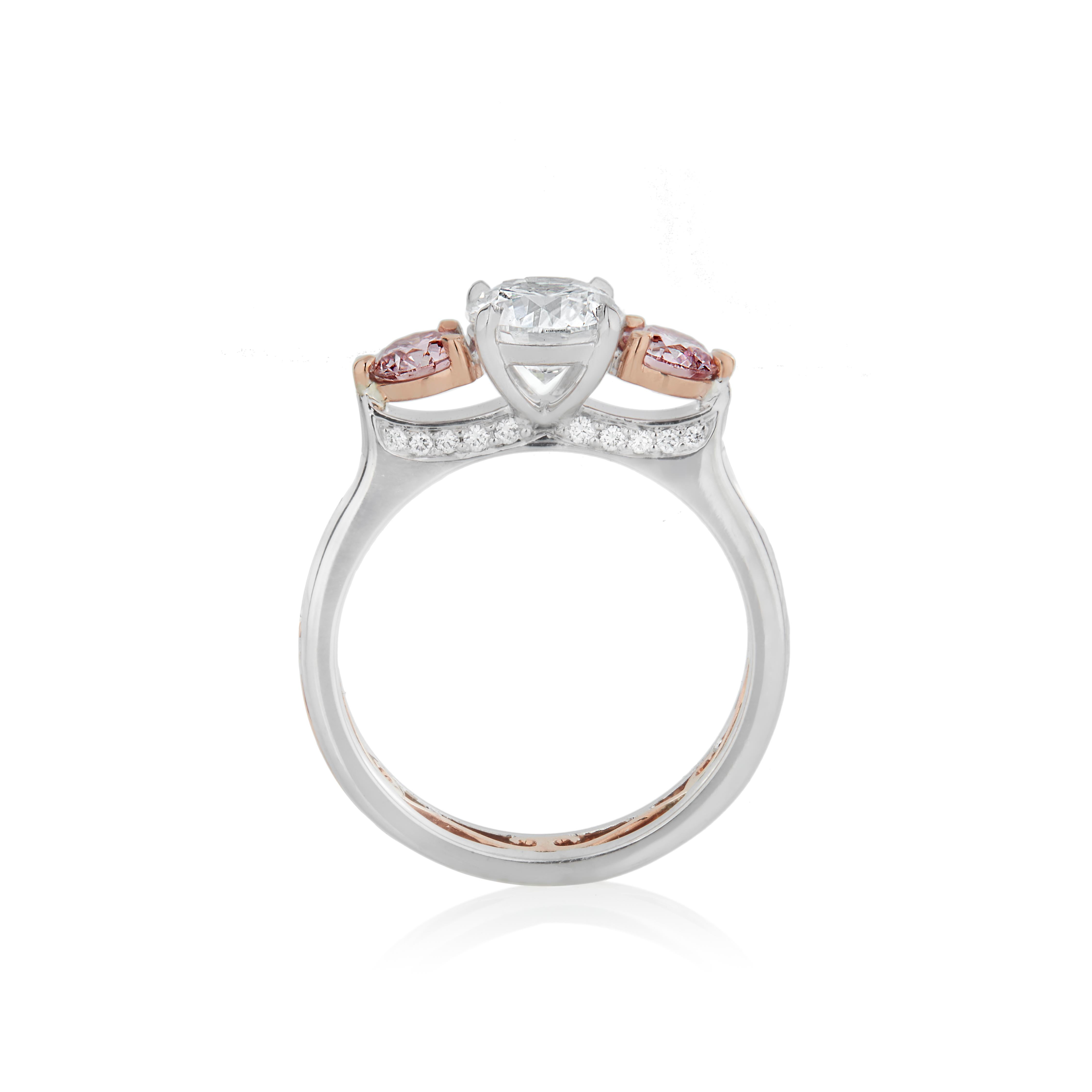 pink diamond ring for sale australia