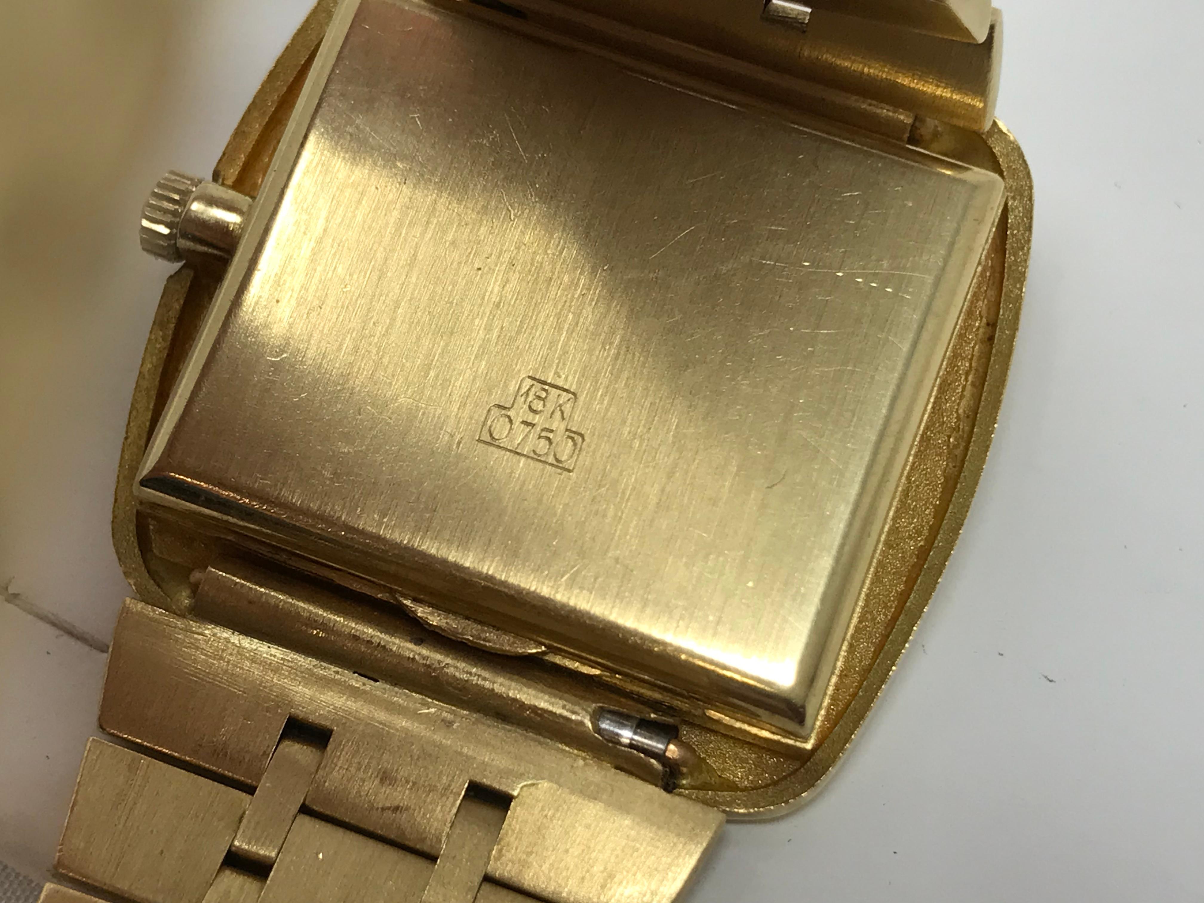 Women's 18k Automatic Omega Lady Watch and Bracelet For Sale