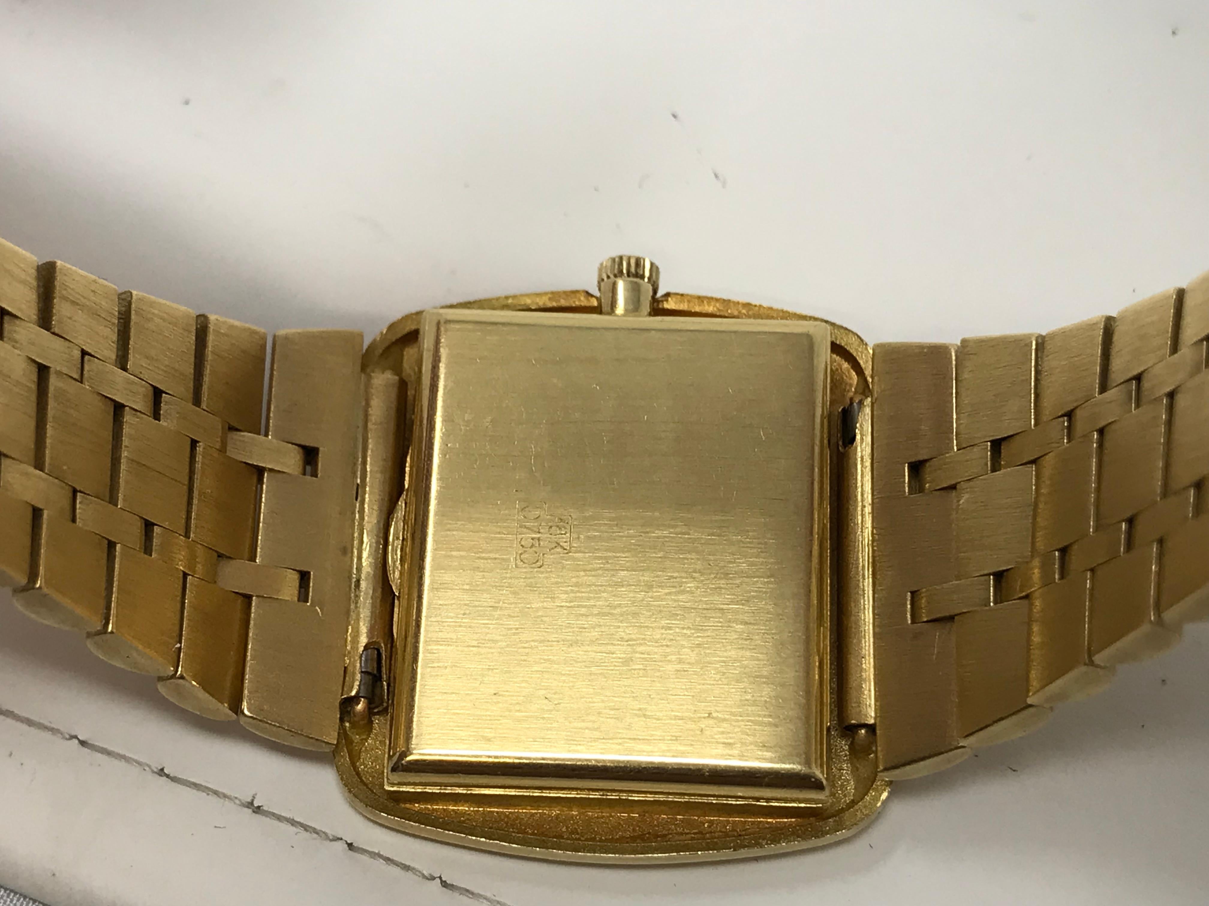 18k Automatic Omega Lady Watch and Bracelet For Sale 1