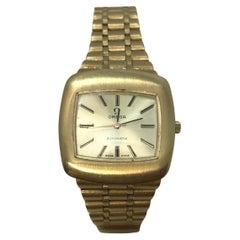 Vintage 18k Automatic Omega Lady Watch and Bracelet