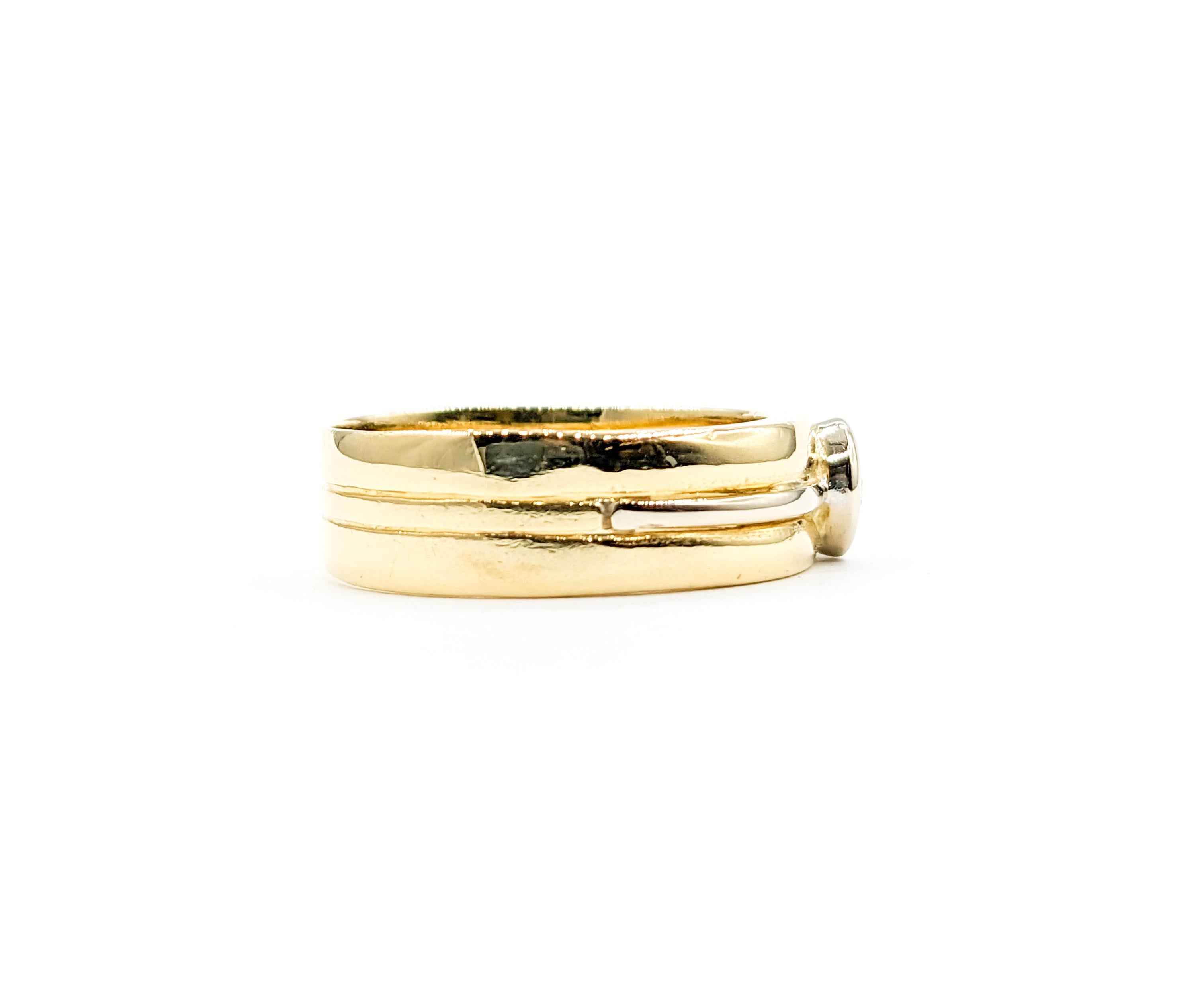 18k Lünette Set Diamant Band Ring 1