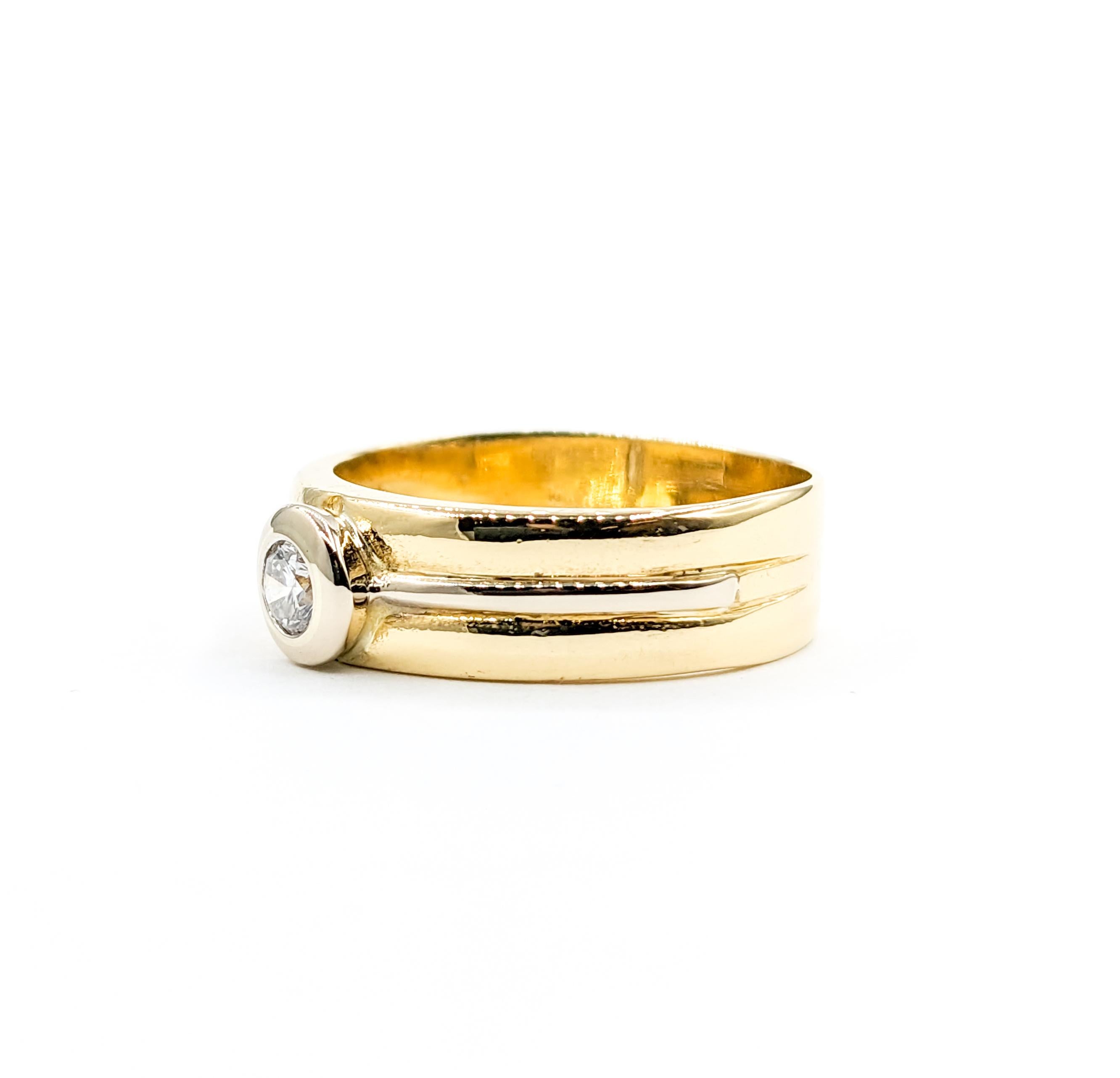 18k Lünette Set Diamant Band Ring 3
