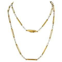 18k bicolour gold necklace