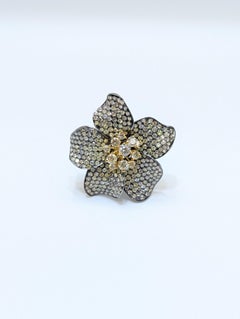 18K Black Gold-Radium 5.25ct Diamond Ring