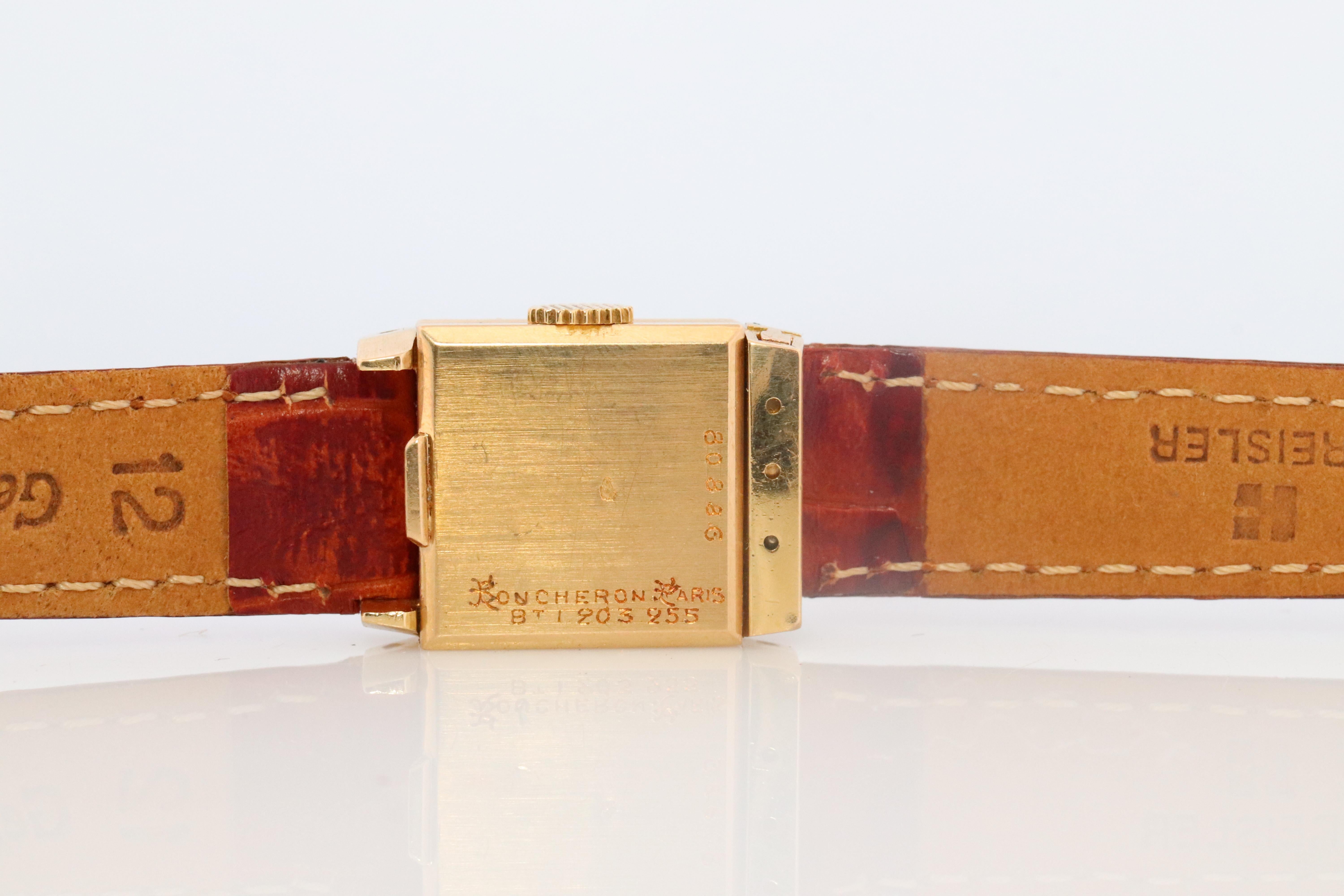 Women's 18k Boucheron Reflet Watch. Vintage Boucheron 18k Mini Reflet. For Sale