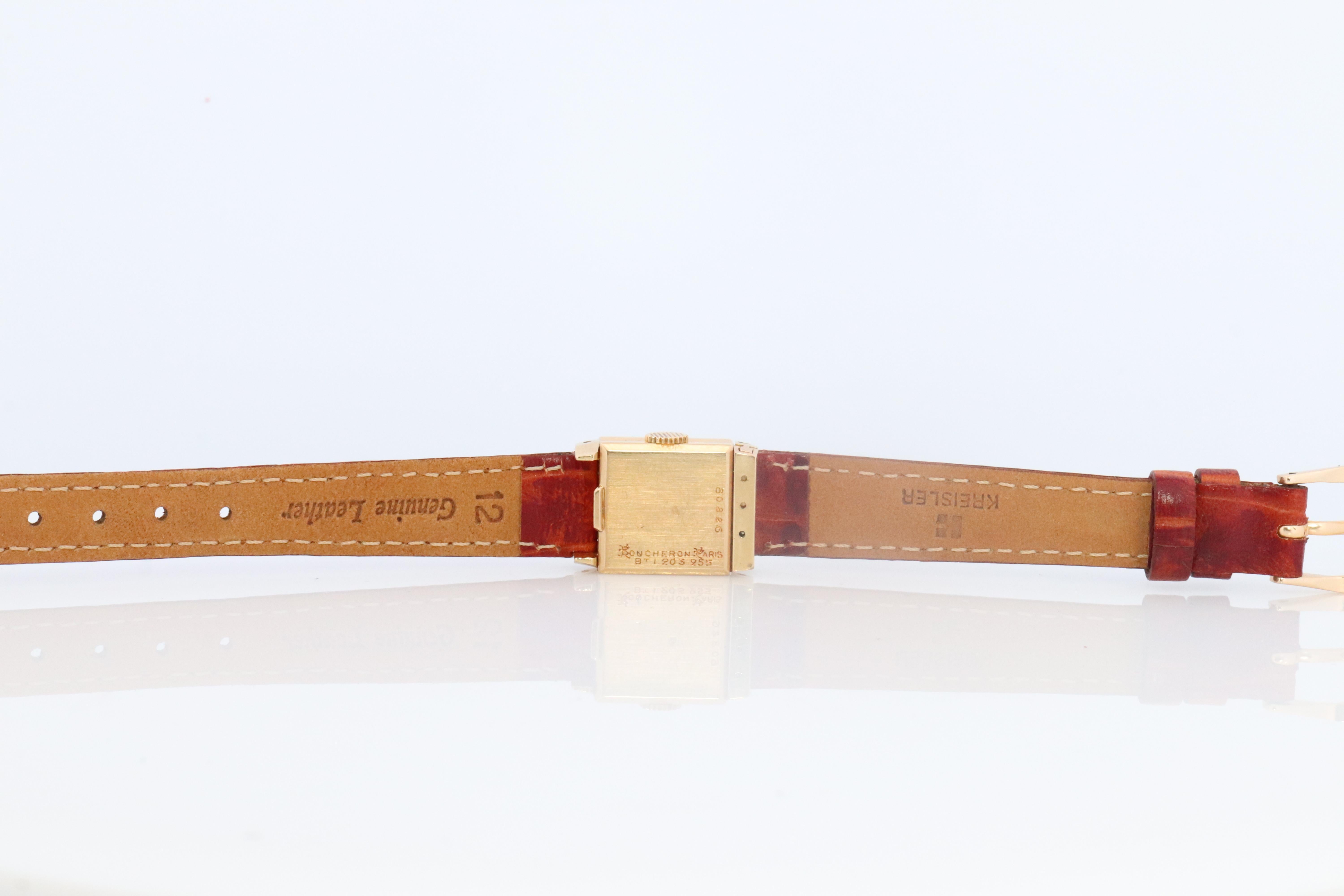 18k Boucheron Reflet Watch. Vintage Boucheron 18k Mini Reflet. For Sale 1