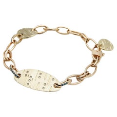 18K Bule & White Diamond Bracelets of 'soonhee' (sizeS:circumference 16.5 cm )