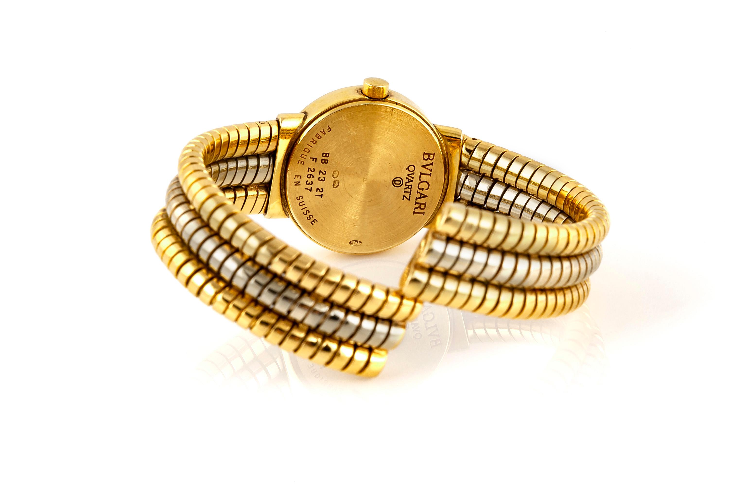 Bulgari Armbanduhr aus 18 Karat Gold im Zustand „Hervorragend“ im Angebot in New York, NY