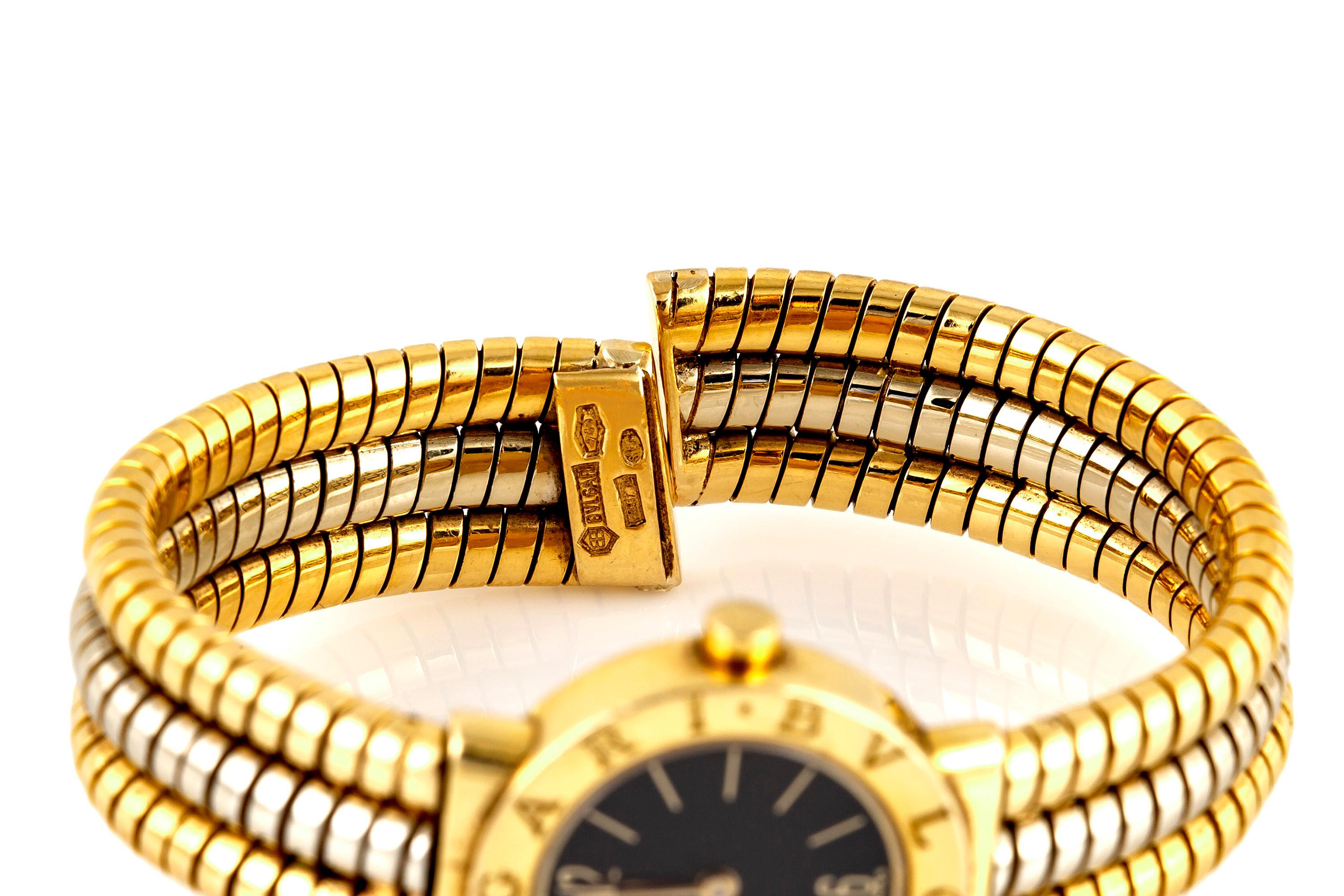 Bulgari Armbanduhr aus 18 Karat Gold im Angebot 1
