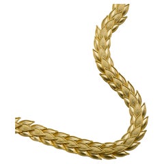 18K Byzantine Gold Laurel Necklace