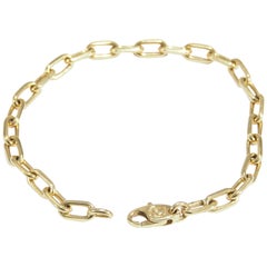18 Karat Cartier Charm Bracelet Link Yellow Gold
