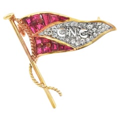 Broches en rubis