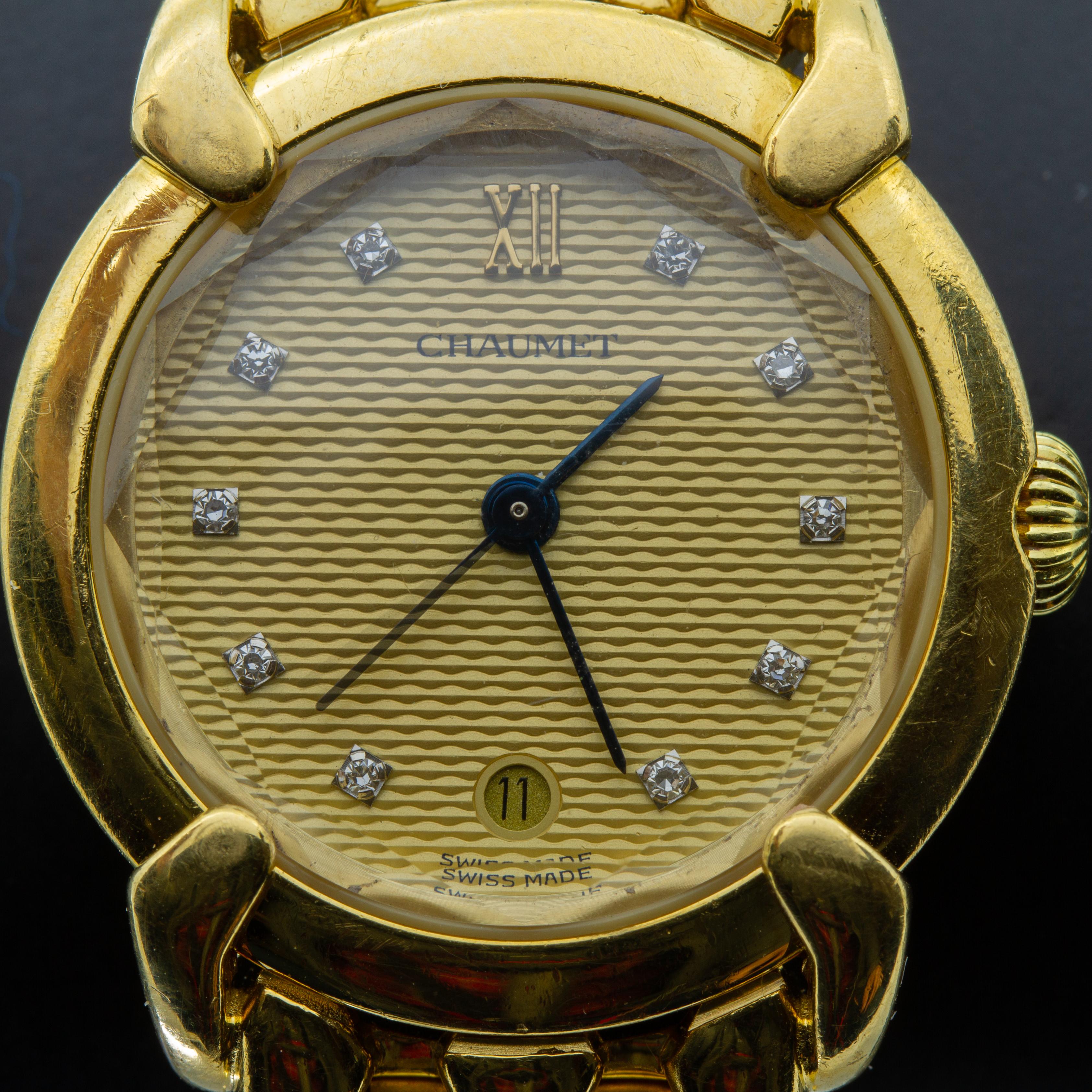 chaumet gold watch