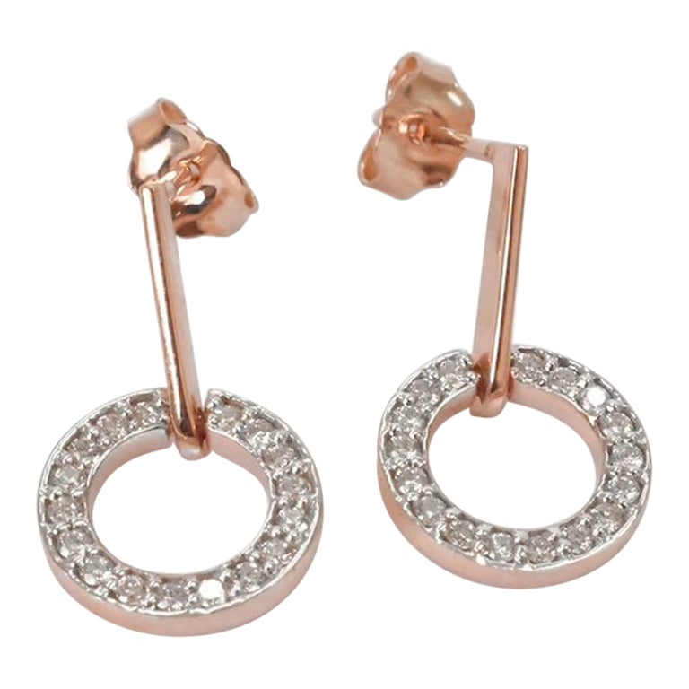 Pave-Set Diamond Round Stud Earrings 1.1mm Diamond Pave-Set Diamond Round Stud Earrings 1.1mm Diamond