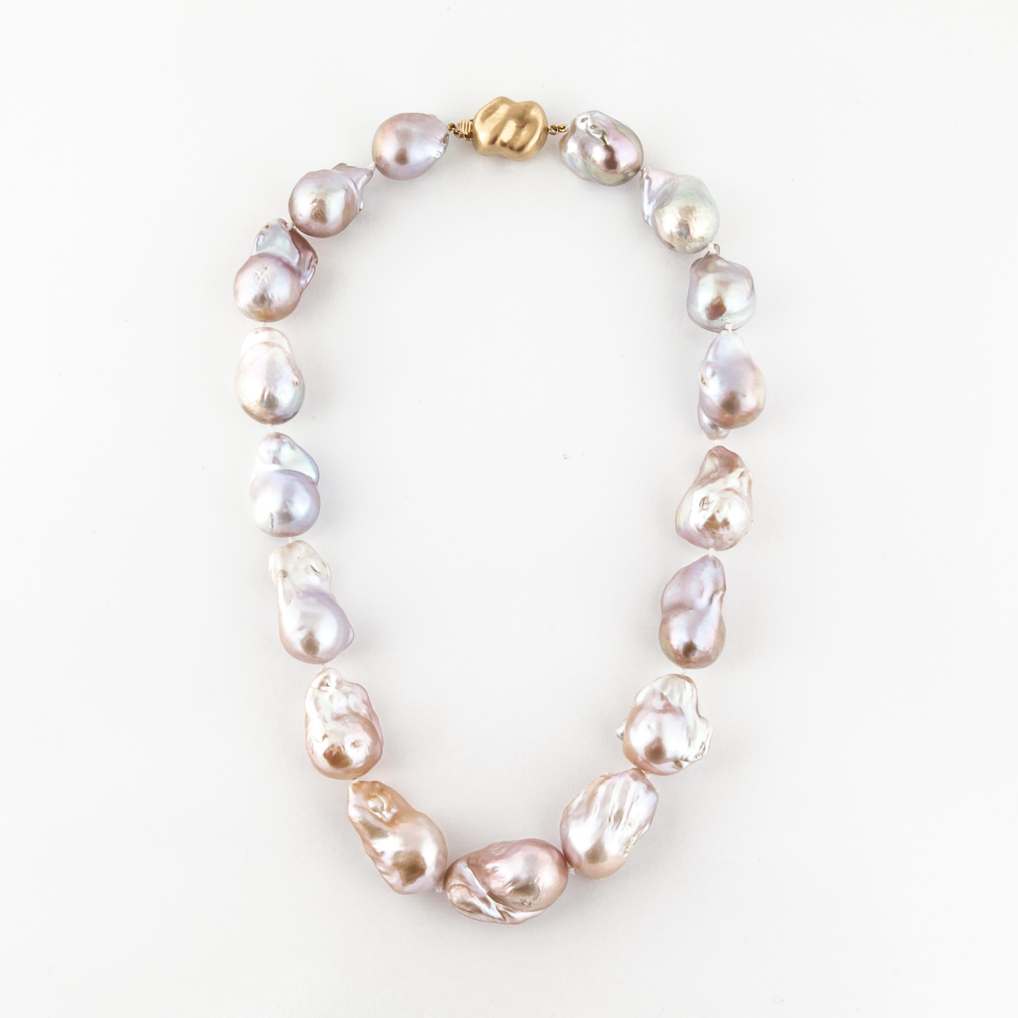 pink baroque pearls