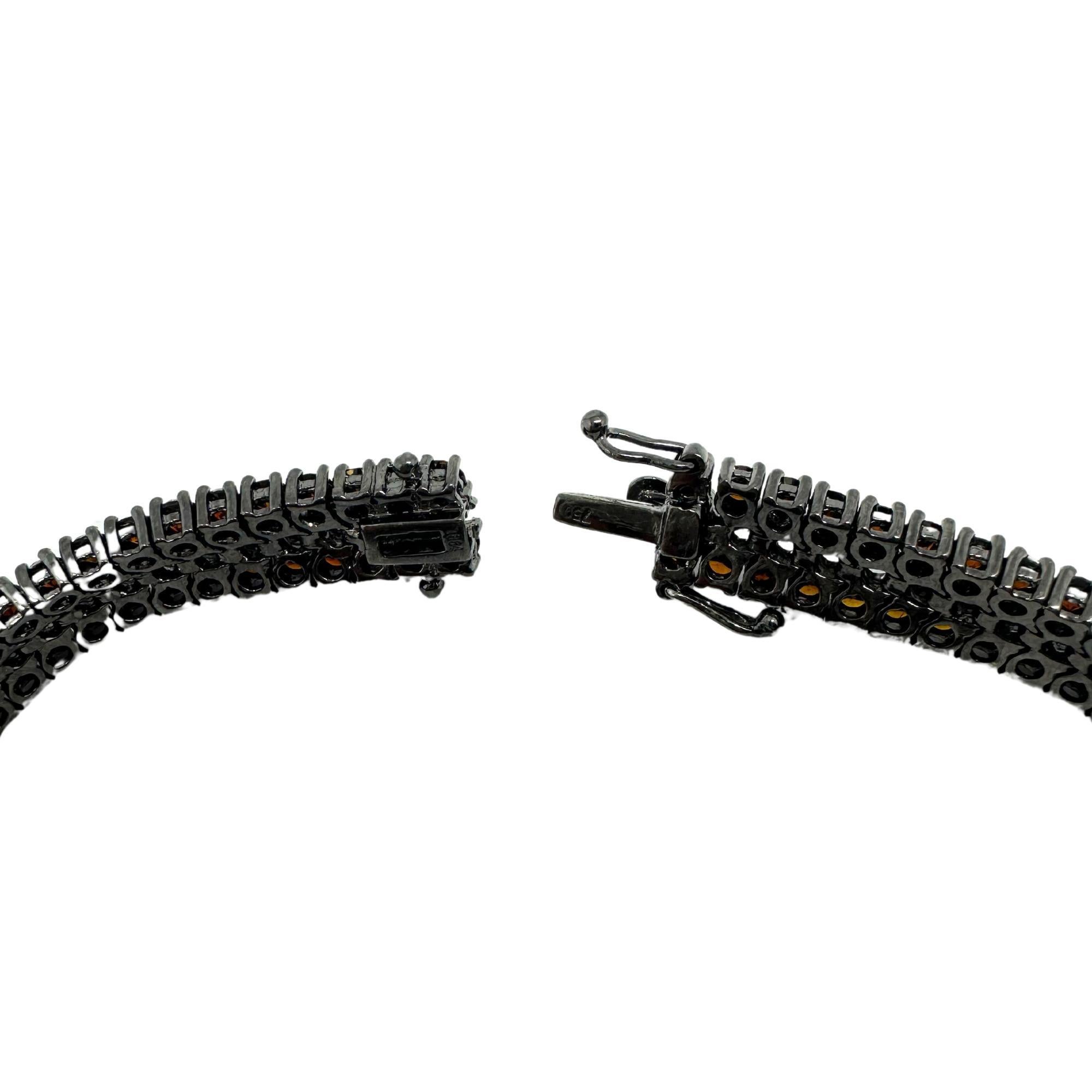Bracelet en diamant 18K et diamant brun en vente 4