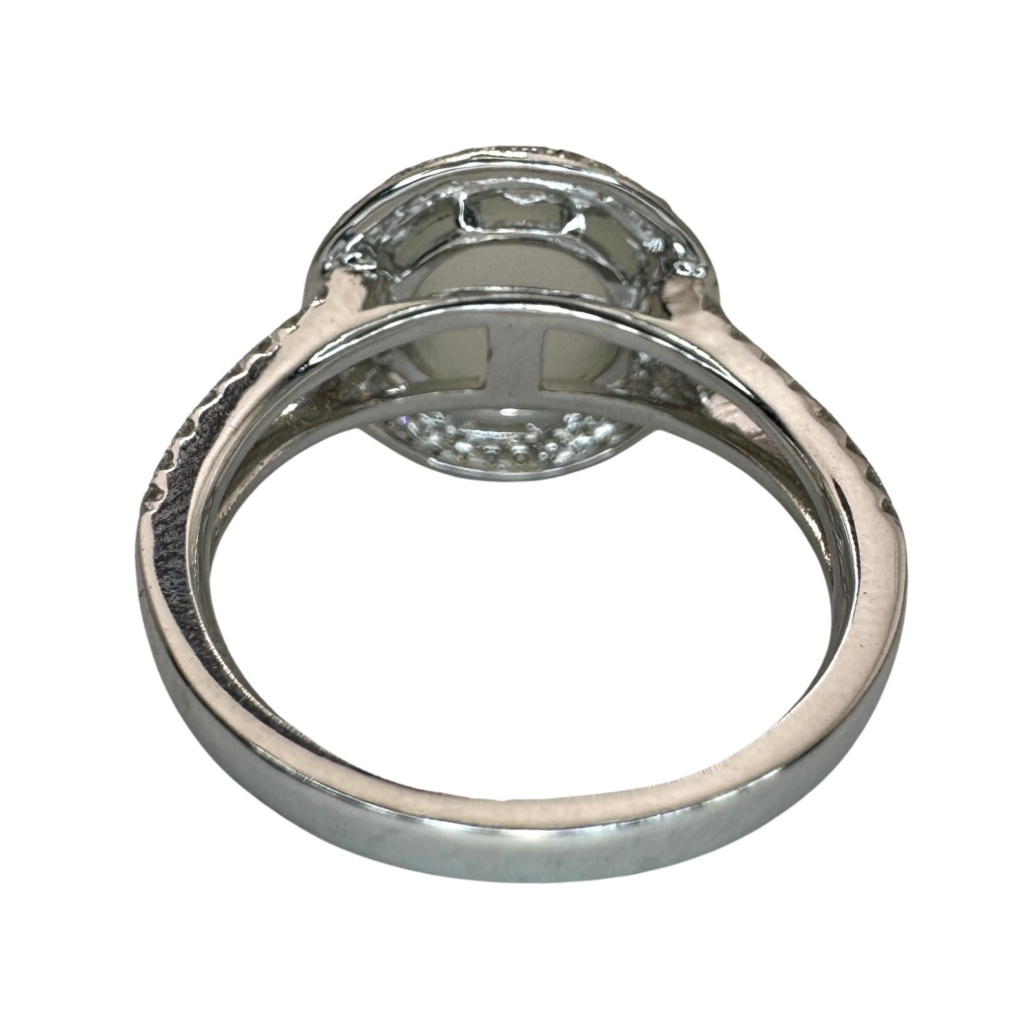 Ring aus 18 Karat Diamant und Mondstein 1