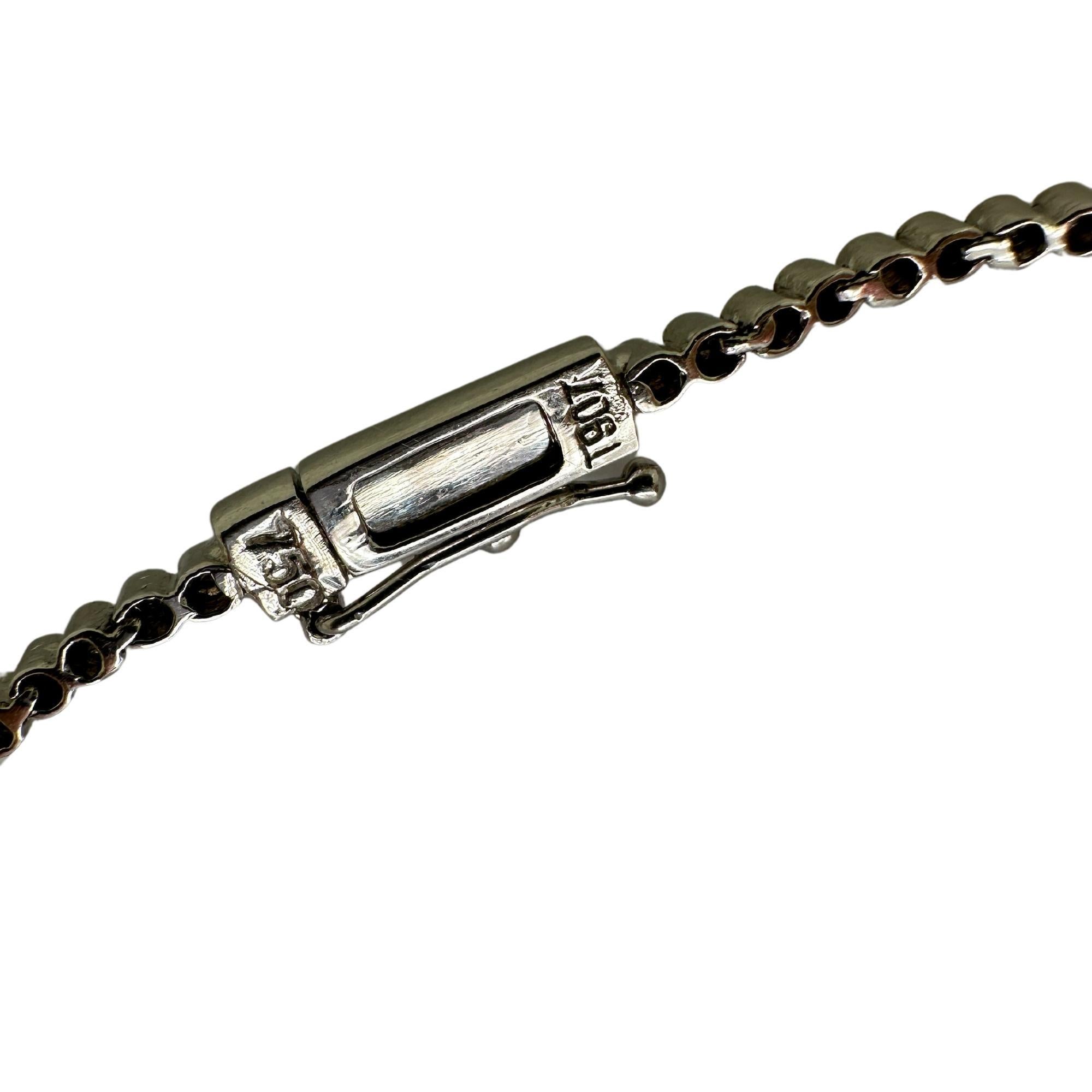 Collana di diamanti e perle a forma di rubino in 18 carati in vendita 2
