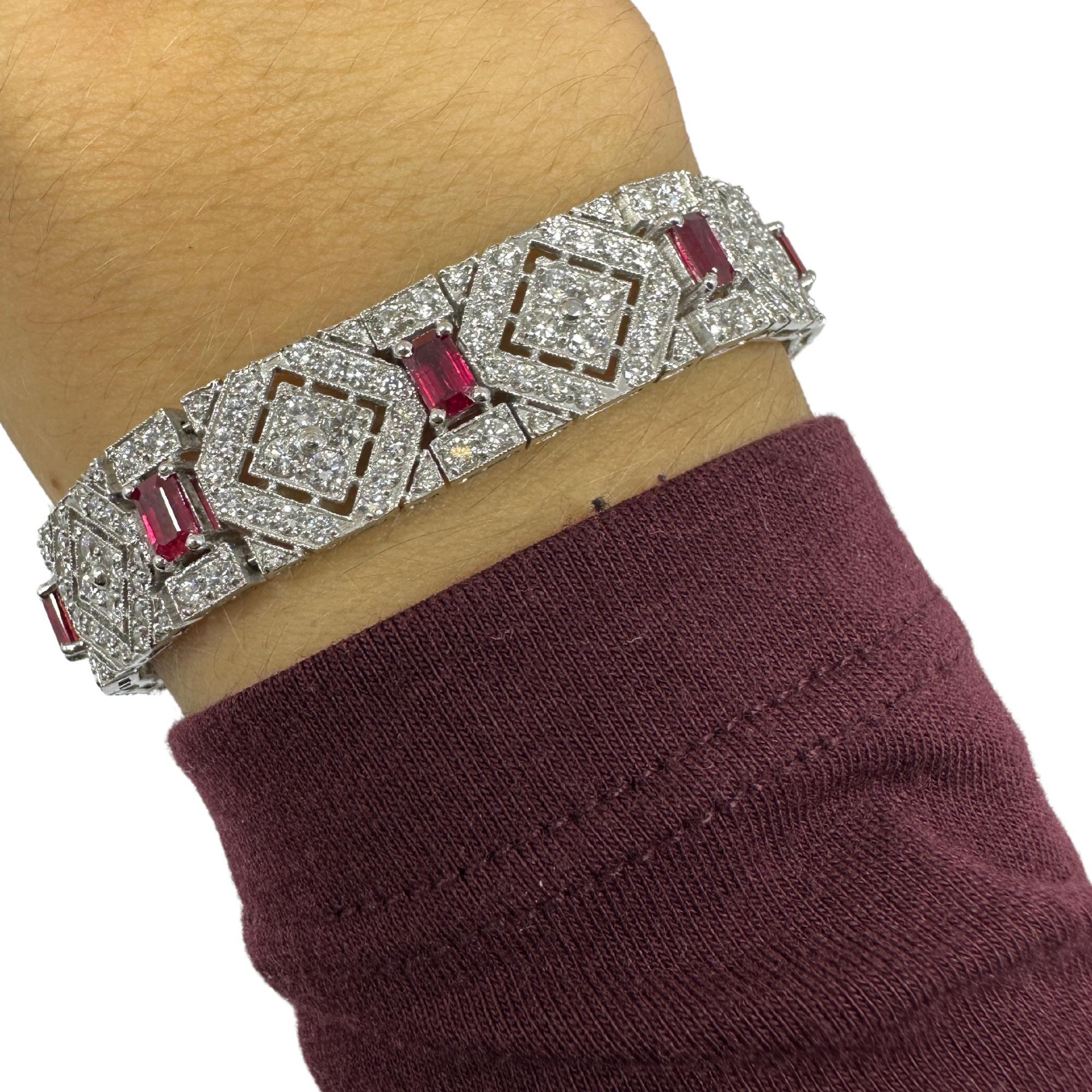 18K Diamant- und Rubinarmband 1