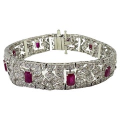 Bracciale con diamanti e rubini 18K