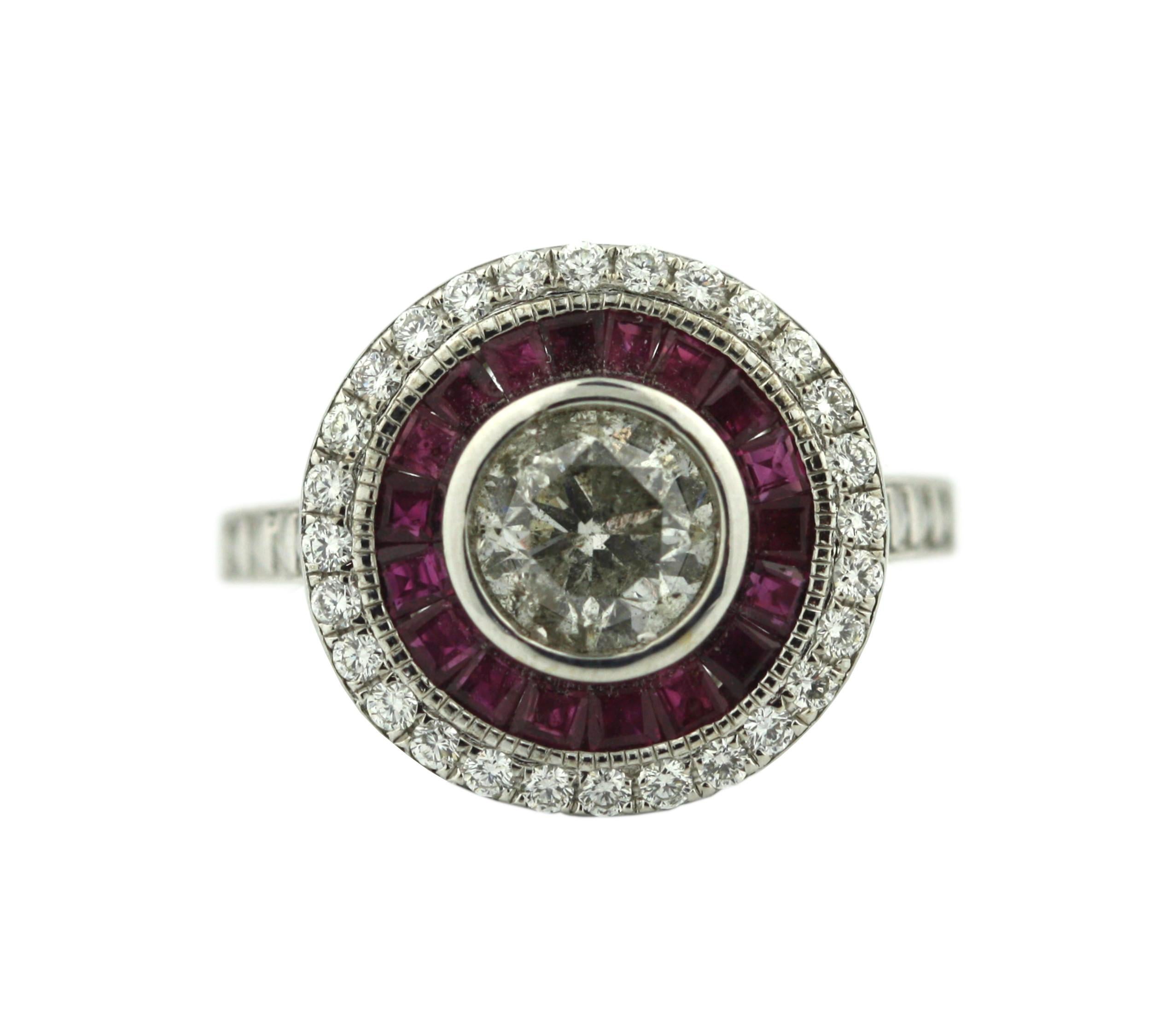18K Diamond and Ruby Ring 3