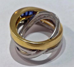 18 Karat Diamond and Sapphire Alfieri & St John Band