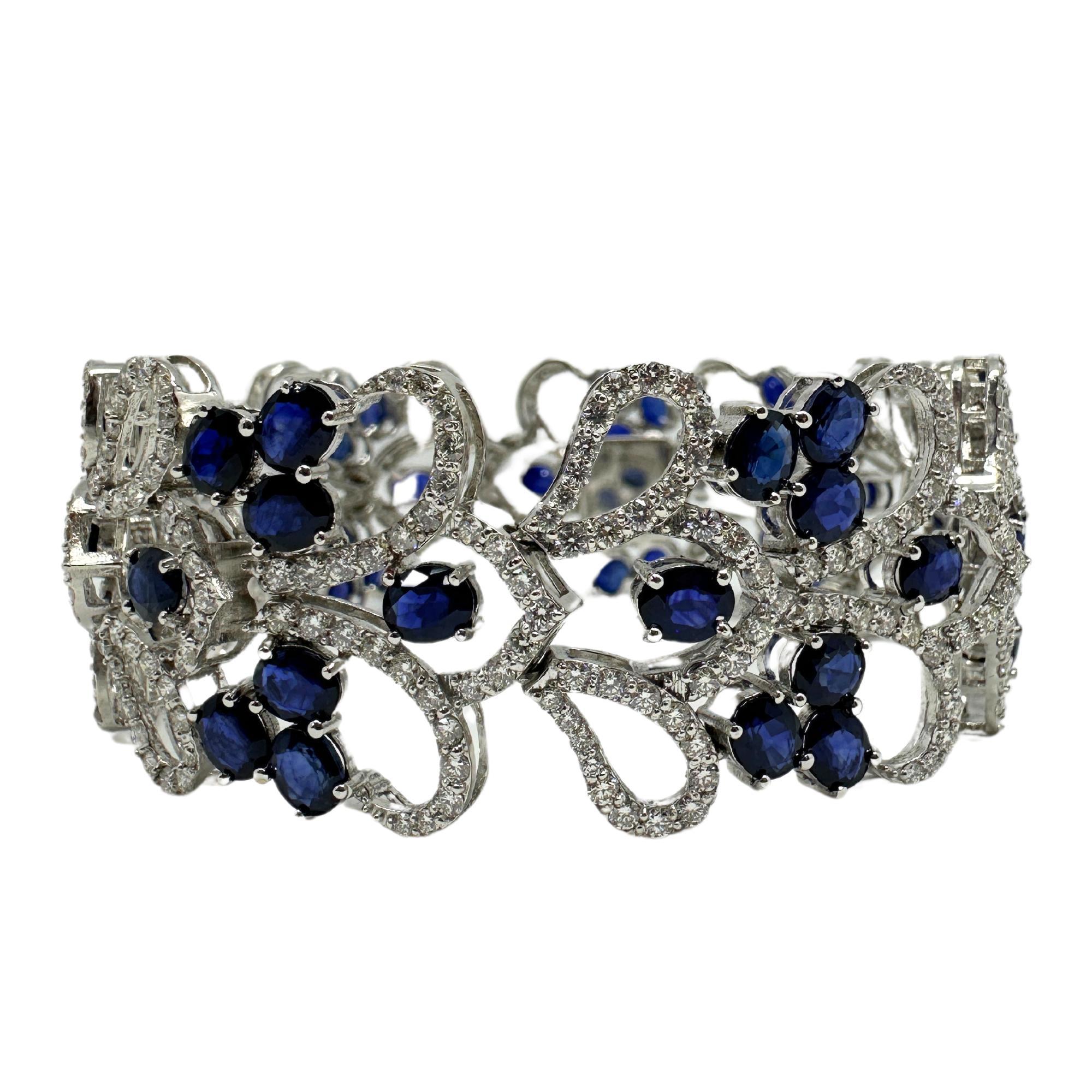 Bracelet en diamant blanc et saphir 18K
Condit : En bon état avec quelques légères usures de surface dues à l'âge.
Longueur : 7,5 pouces
Largeur : 1 pouce
Métal : Or blanc 18k
Poids : 44,50 grammes
Diamants : 7,19 carats
Saphir : 22,21 carats