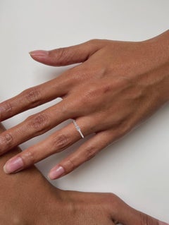 18K Diamond Baguette-Cut Stackable Band Ring (Made to Order)