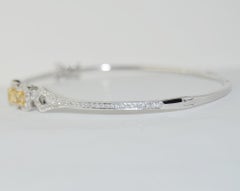 18 Karat Diamond Bangle Bracelet