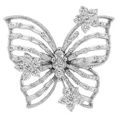 Anello a farfalla con diamante 18k