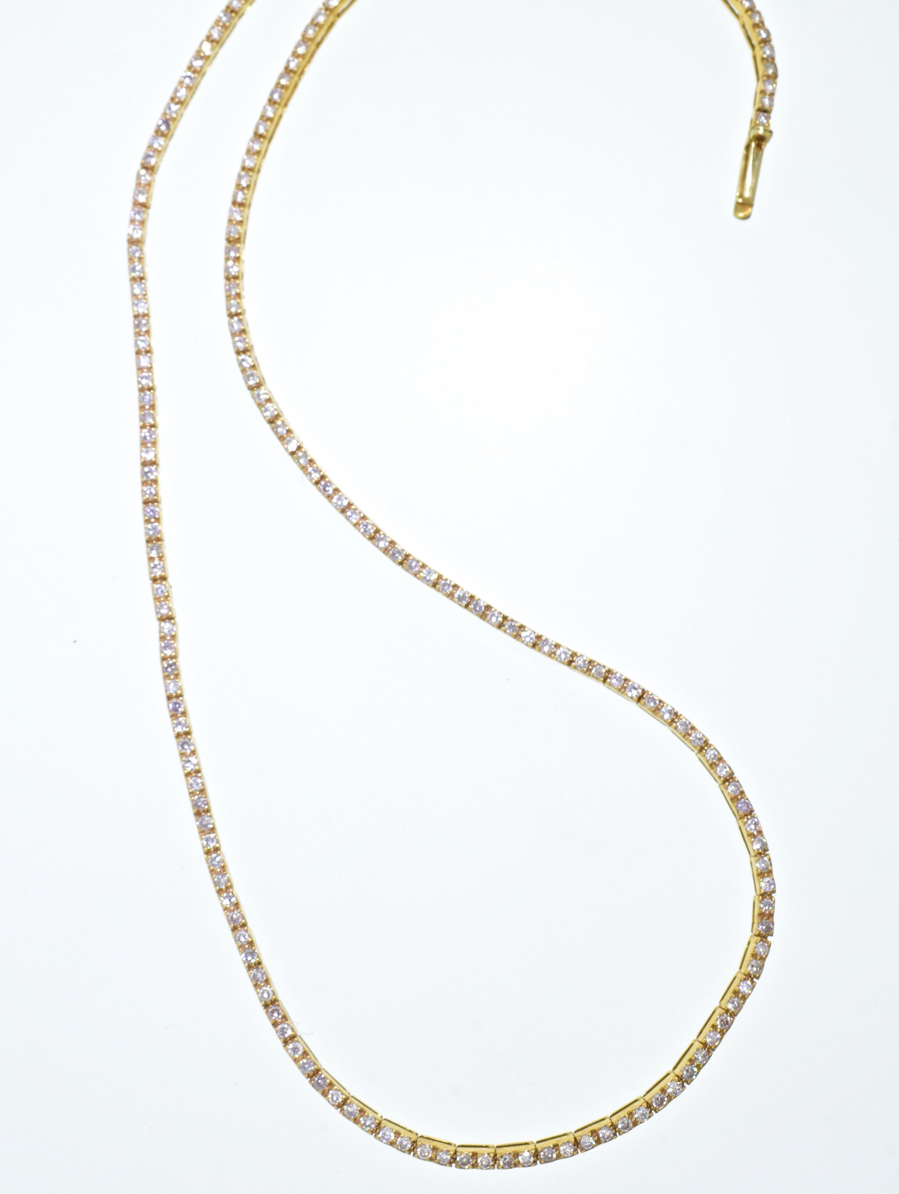 Women's or Men's 18 Karat Diamond Contemporary Necklace