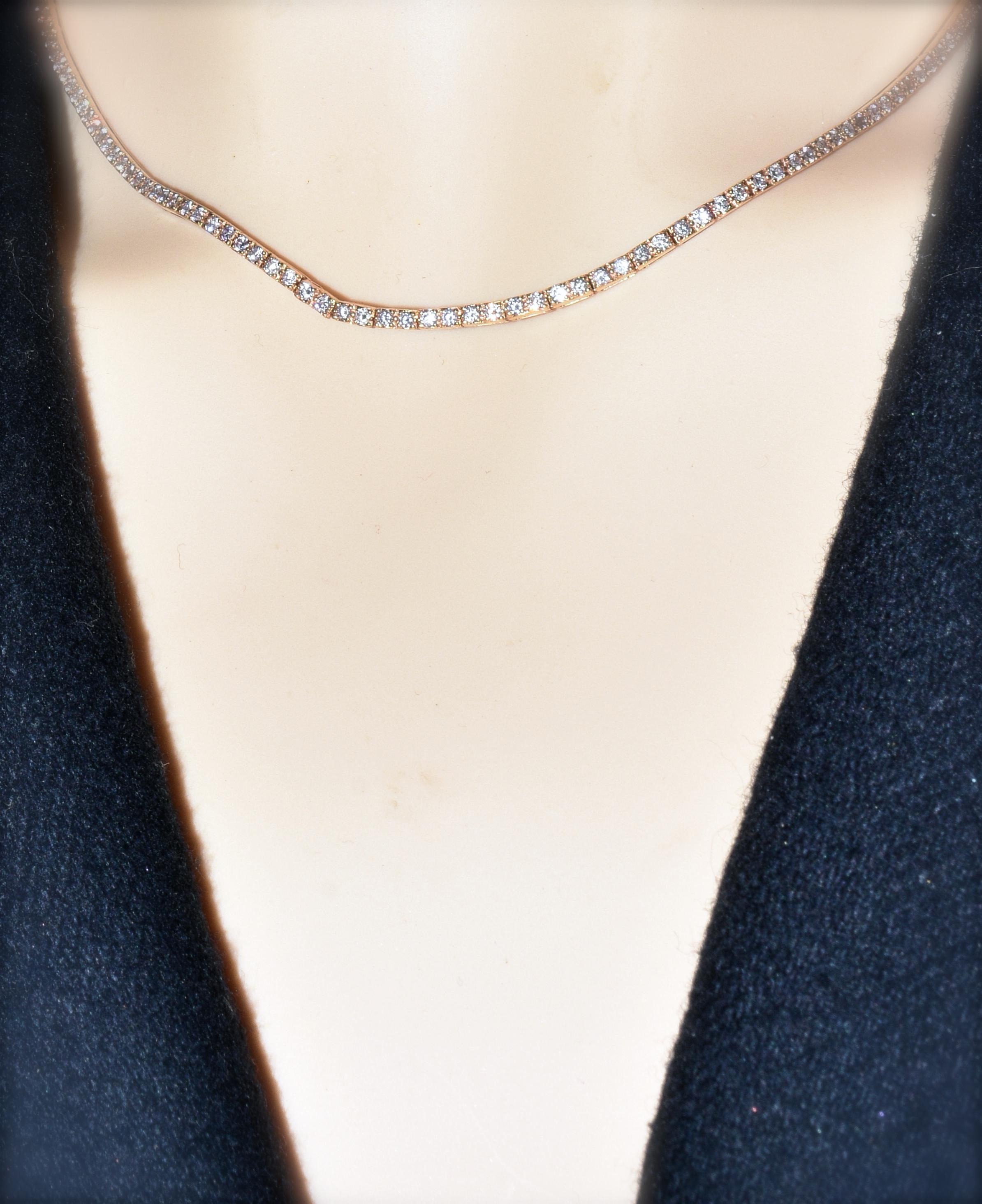 18 Karat Diamond Contemporary Necklace 2