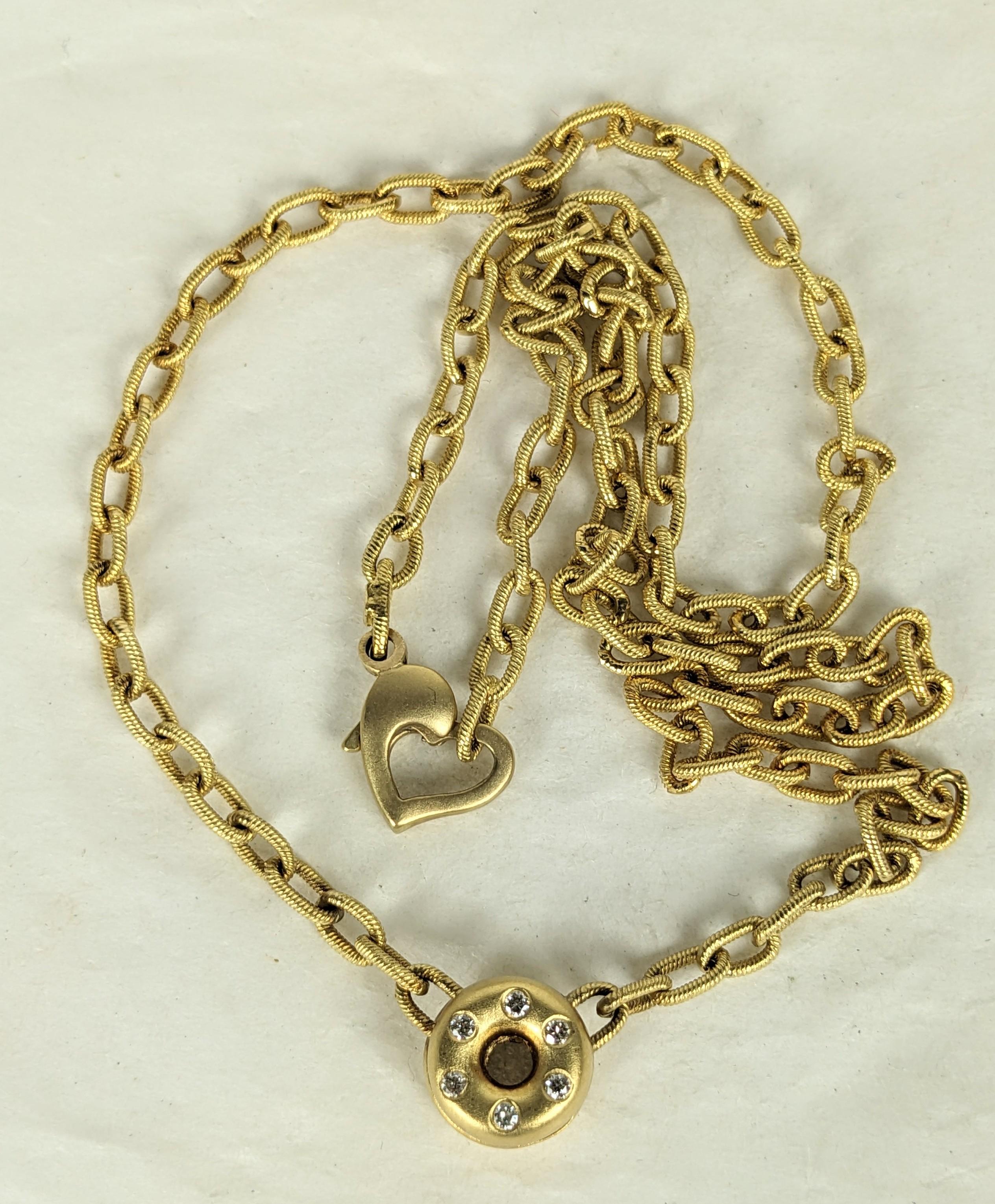 Donna Collana a ciambella con diamanti 18K in vendita