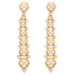 18k Diamond Drop Earrings by Maria Canale