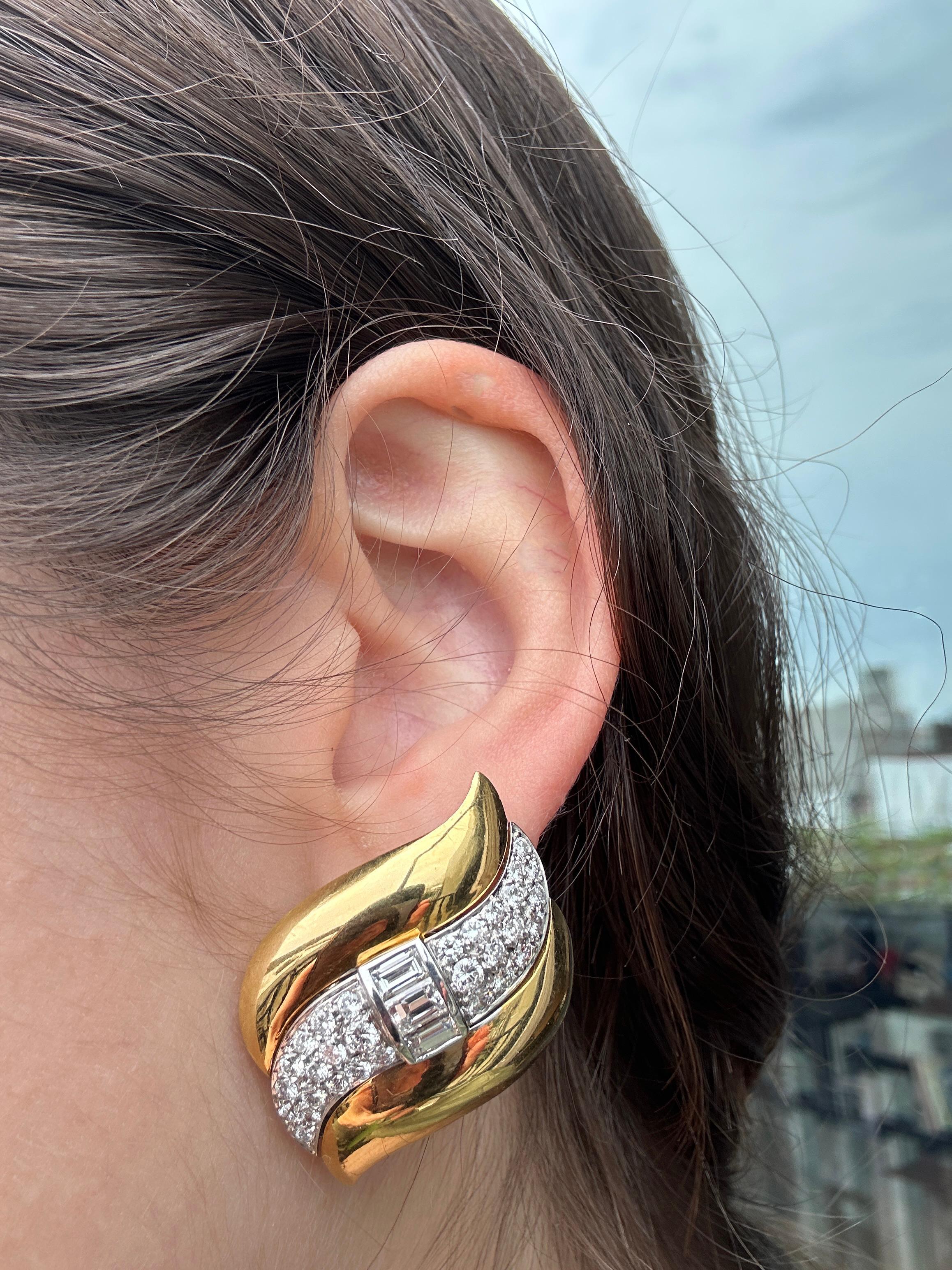 18k Diamond Earrings 1