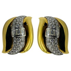 Vintage 18k Diamond Earrings