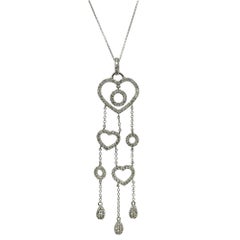 Collar Colgante Corazón Diamante 18k
