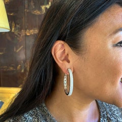 Diamond Hoop Earrings