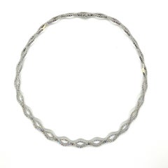 18K Diamond Infinity Collar Necklace